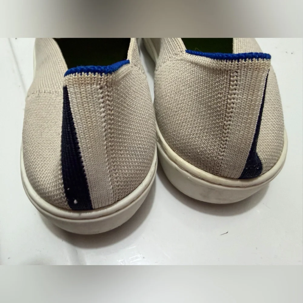 Rothy's light gray Slip-On Loafers with Blue Accent - Picture 3 of 9